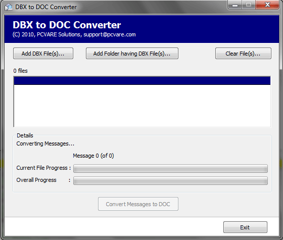 Windows 8 Convert DBX to Word full