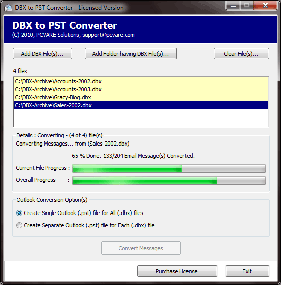 .DBX to .PST 5.3